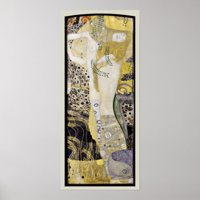 Hydra (aka Water Serpents I) by Gustav Klimt Poster (Front)