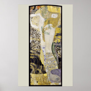 Hydra (aka Water Serpents I) by Gustav Klimt Poster