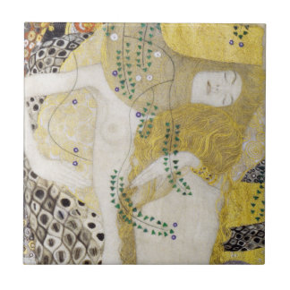 Hydra (aka Water Serpents I) by Gustav Klimt Tile