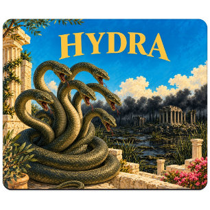 Hydra, Gothic Fantasy Monster Mouse Mat