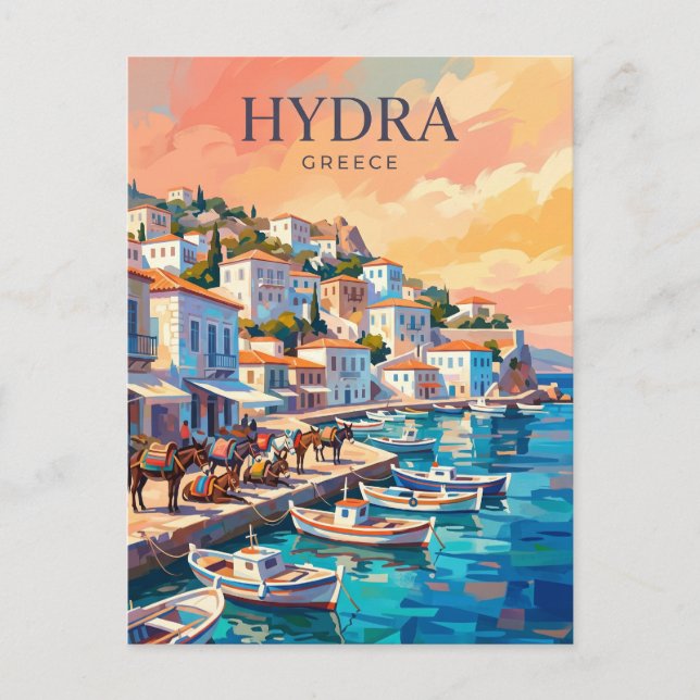 Hydra, Greece Postcard (Front)