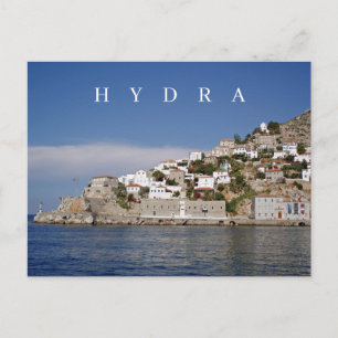 Hydra island view postcard