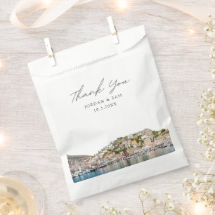 Hydra Wedding Photo Personalised Greece Favour Bags