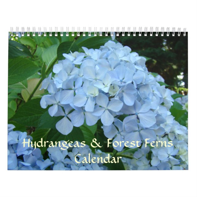 HYDRANDEAS & FOREST FERNS Calendar Gifts (Cover)