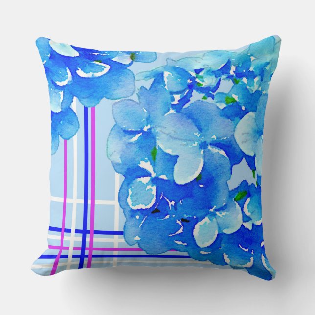 Hydrangea accent cushion (Front)