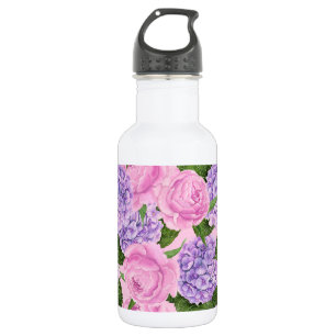 Hydrangea and peony pattern 532 ml water bottle