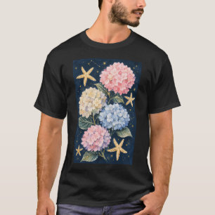 Hydrangea and Starfish T-Shirt
