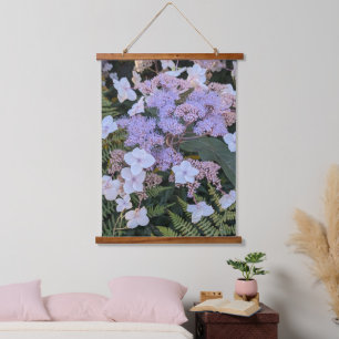 Hydrangea Aspera Flowers Floral Hanging Tapestry