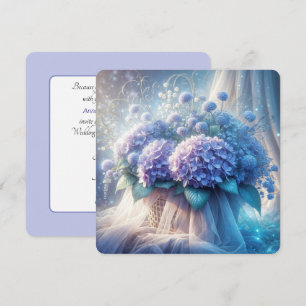 Hydrangea Basket For Wedding Vow Renewal Invitation