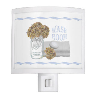 Hydrangea Bathroom Night Light