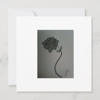 Hydrangea blank greeting card/invite 1 invitation