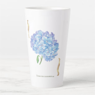 Hydrangea Bloom – Vintage Botanical Flower Latte Mug