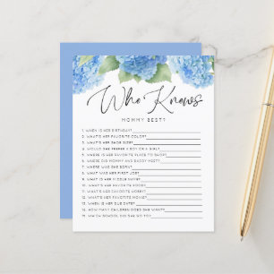 Hydrangea Blue Flowers Who Knows Mummy Baby Games