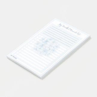 Hydrangea Blue 'My Mindful Moments Lists' by LeahG Post-it Notes