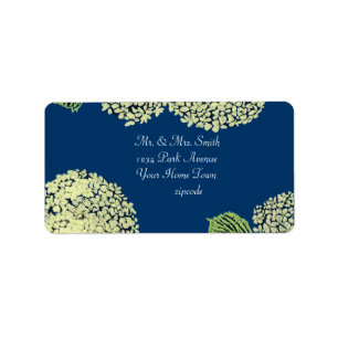 Hydrangea Blueberry Label