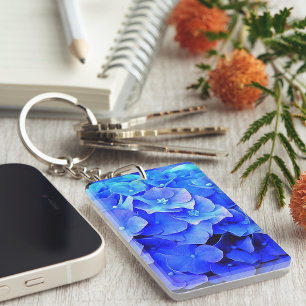 Hydrangea Blues Key Ring