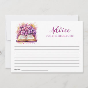 Hydrangea Book Theme Advice Card