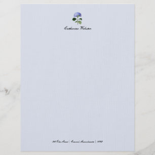 Hydrangea Botanical Letterhead