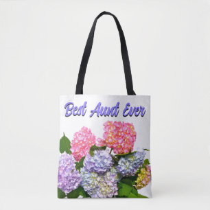 Hydrangea Bouquet best Aunt ever Tote Bag