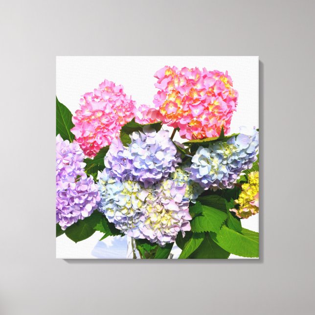 Hydrangea Bouquet Canvas Print (Front)