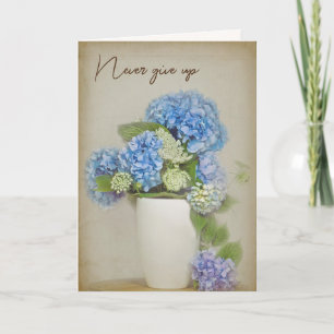 Hydrangea Bouquet In Vase Card