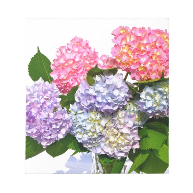Hydrangea Bouquet Notepad (Front)