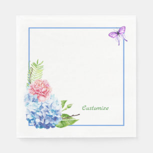 Hydrangea Bouquet Paper Napkin