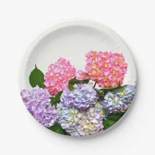 Hydrangea Bouquet Paper Plate