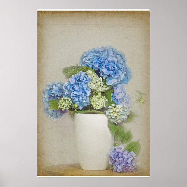 Hydrangea Bouquet Poster (Front)
