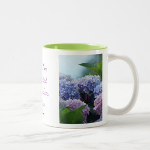 Hydrangea BQT Mug- personalise Two-Tone Coffee Mug