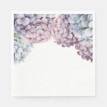 Hydrangea Bridal Shower Napkin