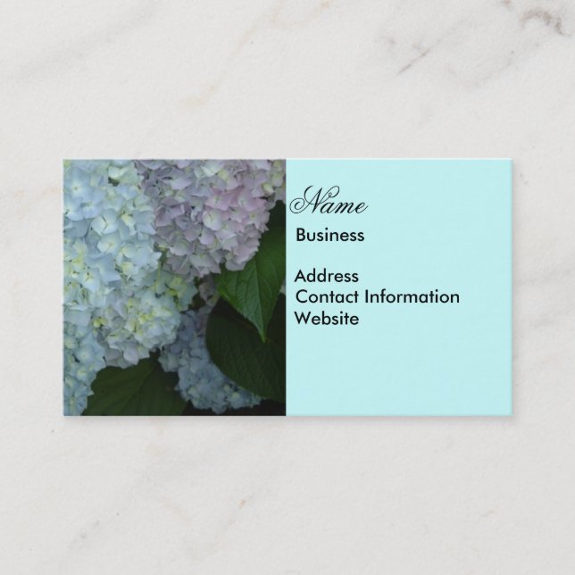 Hydrangea Business Card (Front)