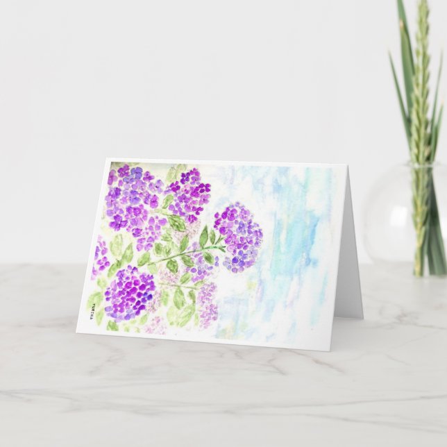 Hydrangea Card (Front)