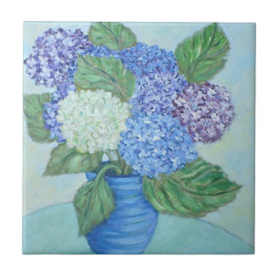 Hydrangea Ceramic Tile