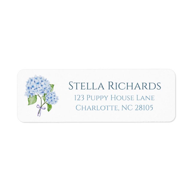 Hydrangea classic preppy grandmillenial address  (Front)