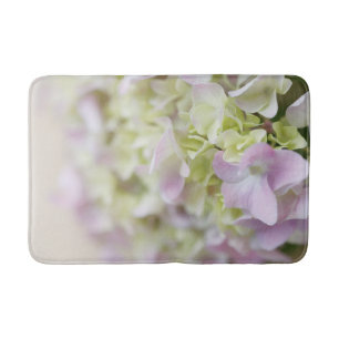 Hydrangea closeup bath mat