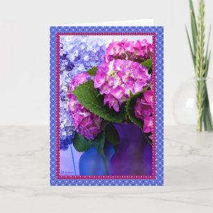 Hydrangea colours & borders I Card