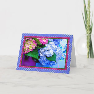 Hydrangea colours & borders IV Card