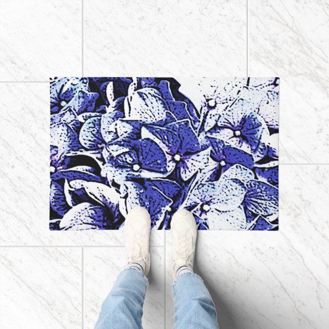Hydrangea Doormat (Indoor)