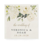 Hydrangea Elegant White Gold Rose Floral Wedding