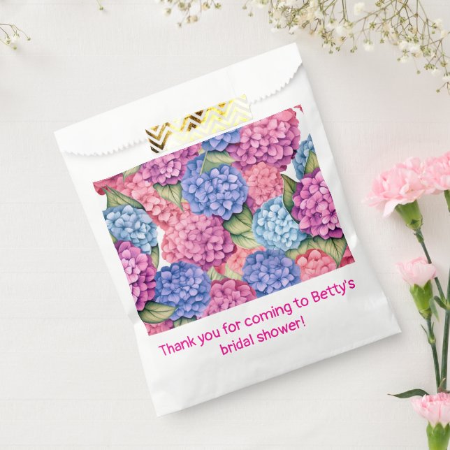 Hydrangea Floral Favour Bags (Sealed)