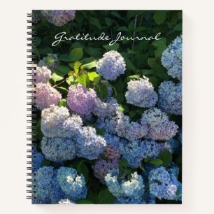Hydrangea Floral Gratitude Journal Notebook