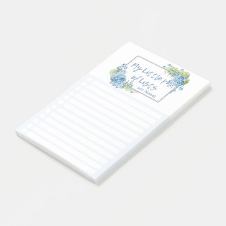 Hydrangea Floral 'My Little Pad of Lists' by LeahG Post-it Notes