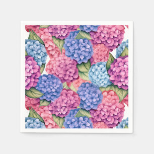 Hydrangea Floral Napkin