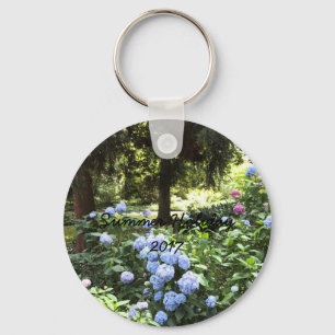 Hydrangea Floral Trees Nature Photography Key Ring