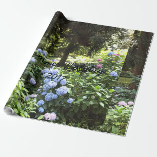 Hydrangea Floral Trees Nature Photography Wrapping Paper