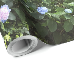 Hydrangea Floral Trees Nature Photography Wrapping Paper