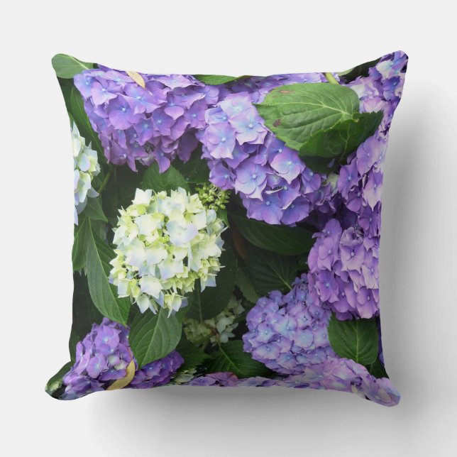 Hydrangea Flower Bouquet Cushion (Front)