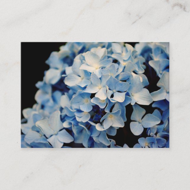 Hydrangea Flower Business Cards (Front)
