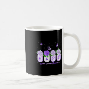 Hydrangea Flower Butterfly Opioid Overdose Awarene Coffee Mug